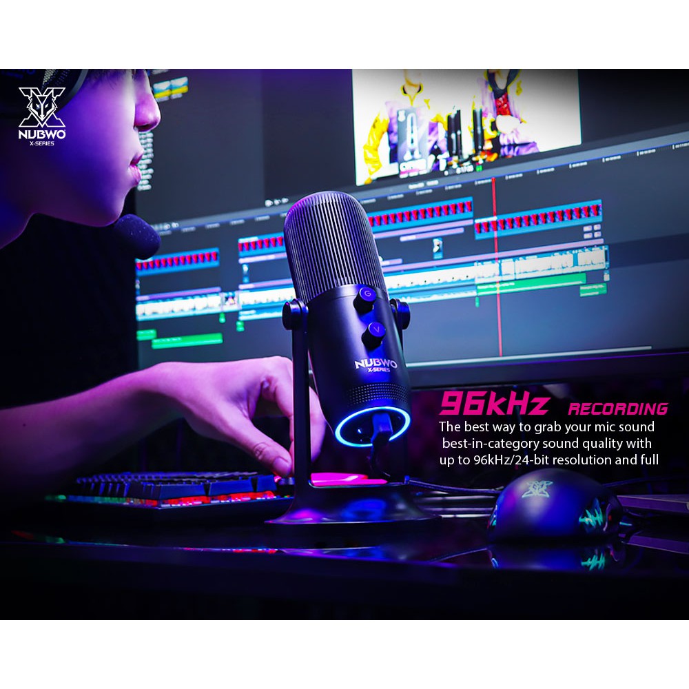 พร้อมส่ง Microphone Streaming NUBWO Cypher X300 96Khz (ไมโครโฟนคอนเดนเซอร์) รับประกัน2ปี #ไมค์สตรีม