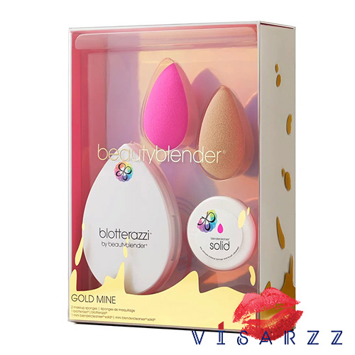 Beauty Blender Gold Mine Kit ชุด Limited Edition ใหม่ล่าสุด มาพร้อมฟองน้ำ 2 ชิ้น สบู่ 1 ก้อน และ Blotterazzi 1 ชิ้น