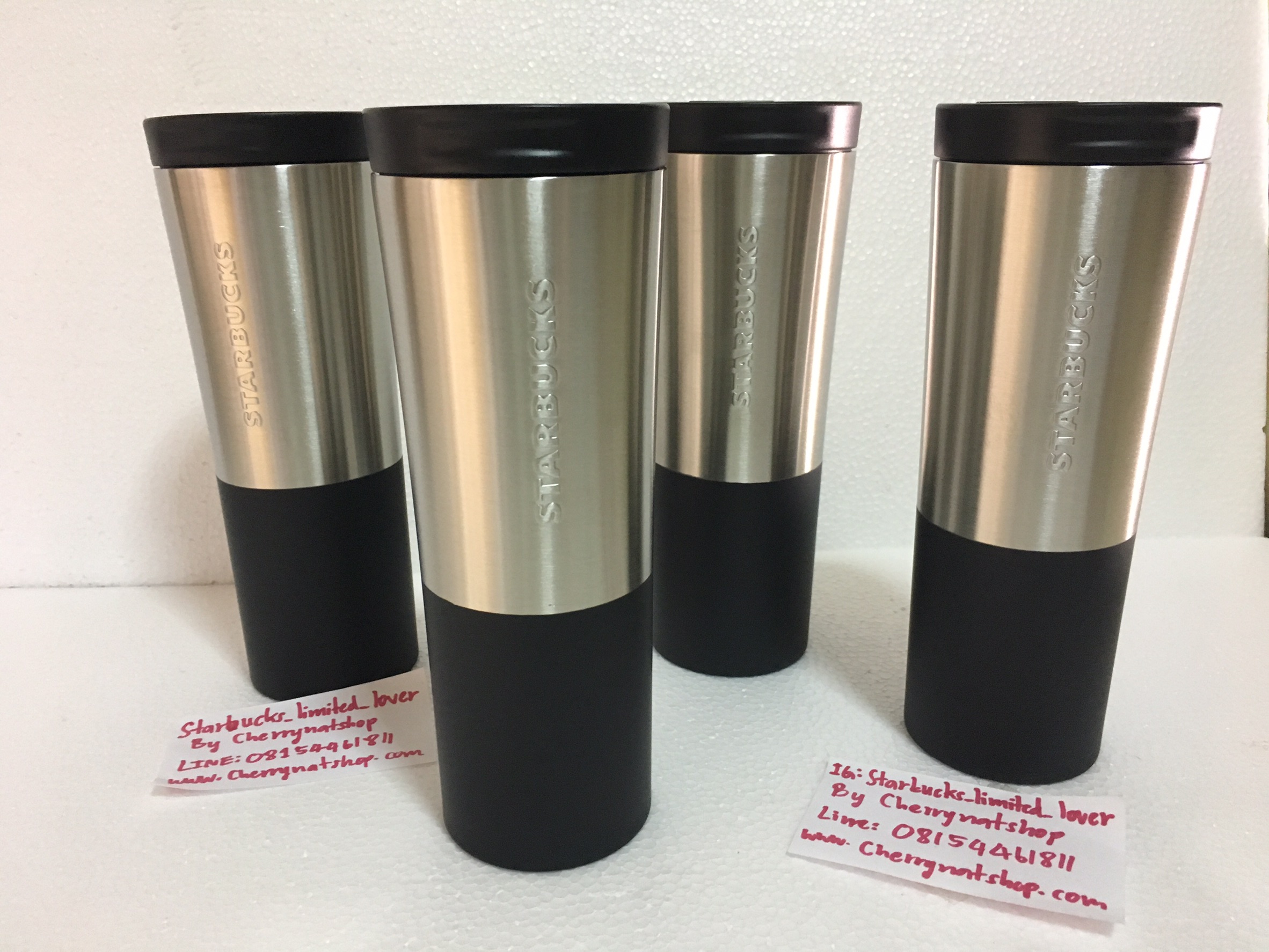 Tumbler Stainless two tone 20oz Stainless and Black Matte #สาวกสตาร์บัคส์tumblerใบใหญ่20ozสแตนเลสมาทางนี้ค่ะ มาแล้วค่ะ#StarbucksUSATumbler20oz. สแตนเลสหนา2ชั้น หนากว่าทุกรุ่นที่เคยขายมาค่ะ