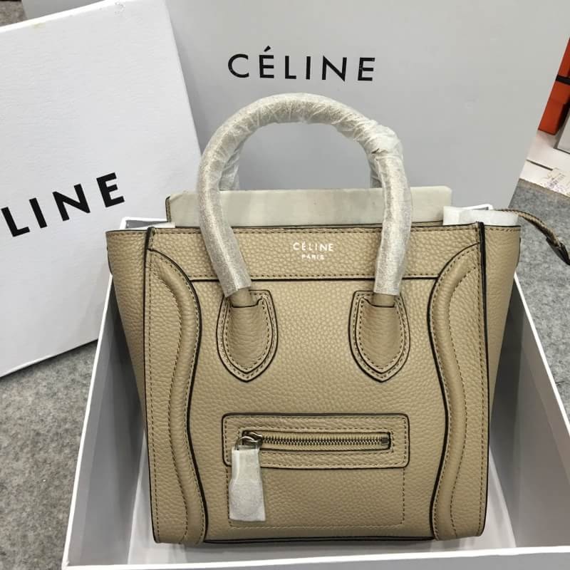 กระเป่า celi nano luggage tote bag 8 นิ้ว สีครีม พร้อมสายยาว พร้อมกล่อง