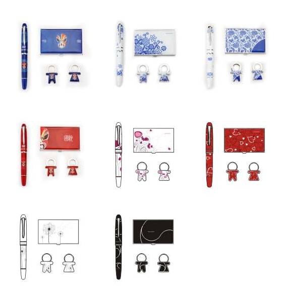 กิ๊ฟเซ็ท Gift Sets ตลับนามบัตรโลหะทำลายได้+ปากกา+พวงกุญแจ
