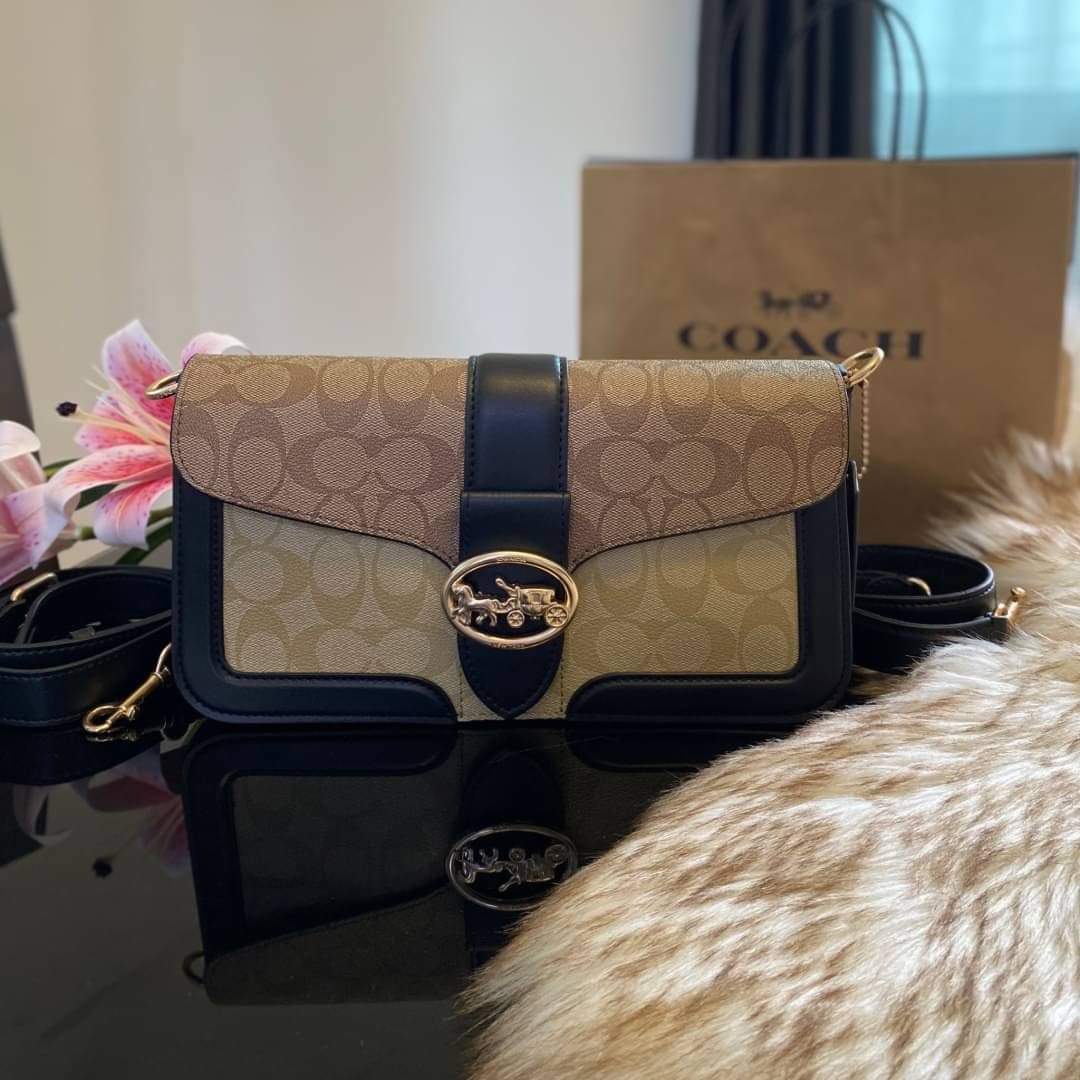 COACH 5509 GEORGIE SHOULDER BAG (แอดไลน์ก่อนสั่งซื้อ)