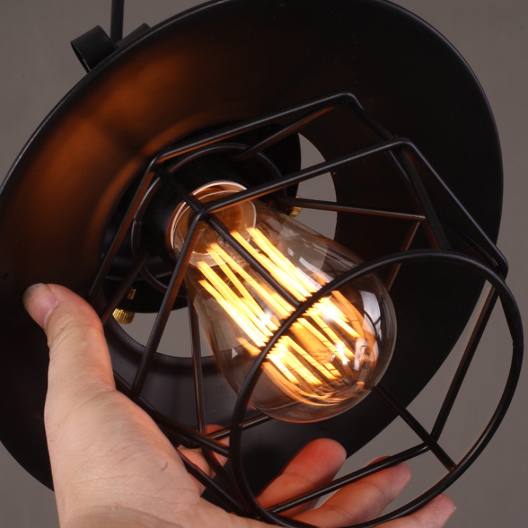 โคมไฟแขวนเพดานลอฟท์สีดำรุ่น [JDR1387]