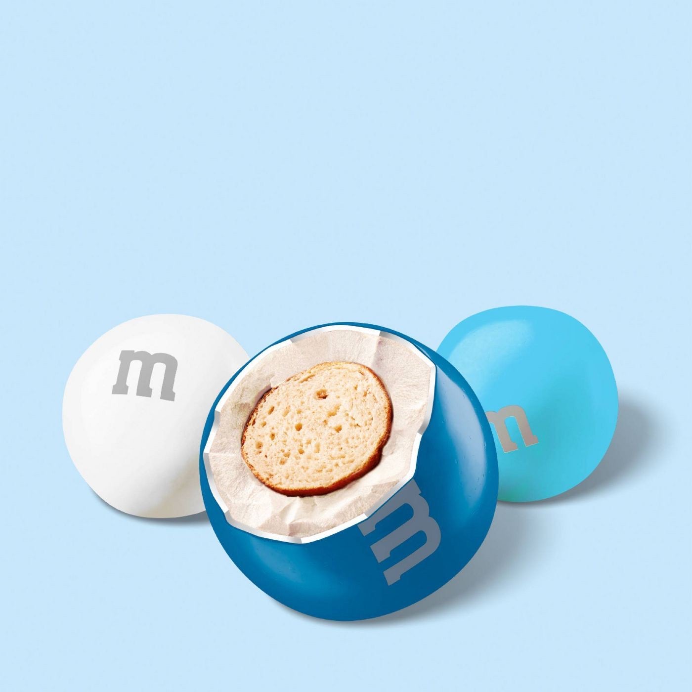 ขนมช็อกโกแลตคริสมาสต์ M&M's Holiday Chocolate Candies - White Pretzel Snowballs