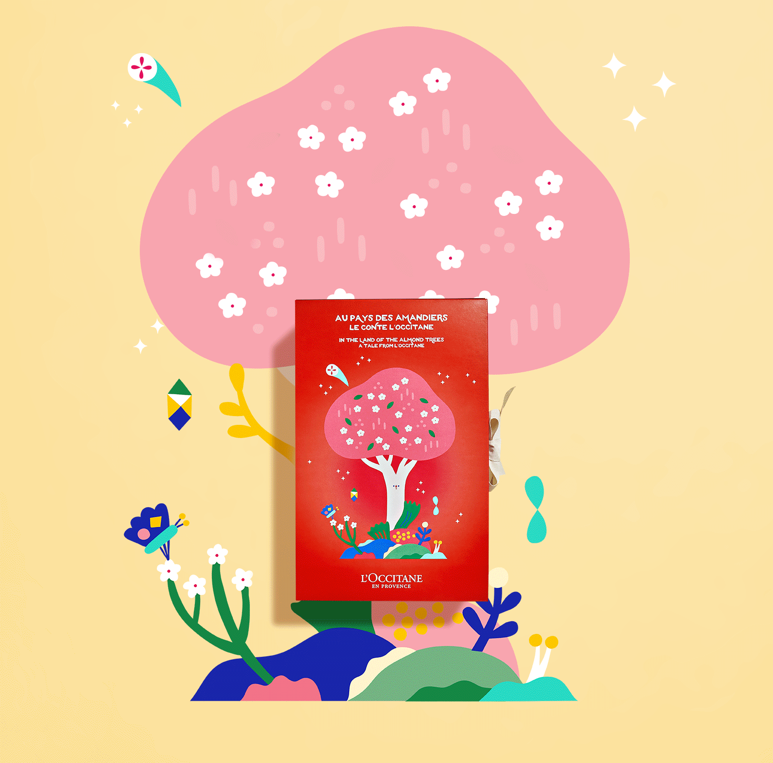 L'Occitane Classic Advent Calendar A Tale from Loccitane ชุดของขวัญ 24 ชิ้น ประจำปี 2019 ด้วยดีไซน์ที่โดดเด่นสะดุดตา ลวดลายกล่องของขวัญที่ถูกประดับประดาด้วยกลุ่มดาวร้อยเรียงสื่อถึงการแบ่งปัน เตือนให้เราระลึกถึงช่วงเวลาแห่งเทศกาลคริสต์มาส ซึ่งถือเป็นช