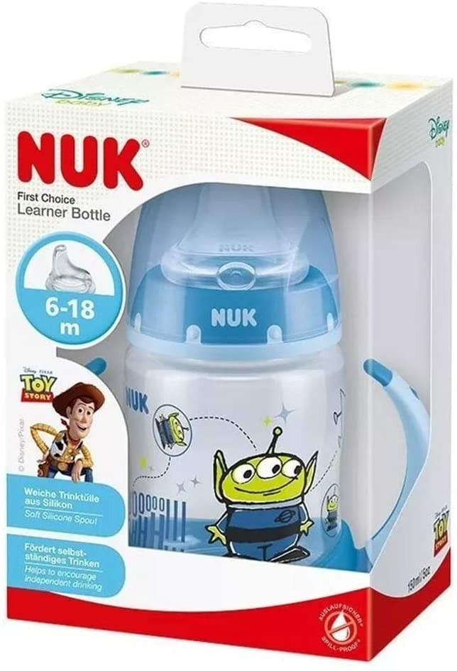 ถ้วยหัดดื่มปลอดสารพิษสำหรับลูกน้อย NUK Disney Toy Story 4 First Choice Learner Bottle (150 ml.)