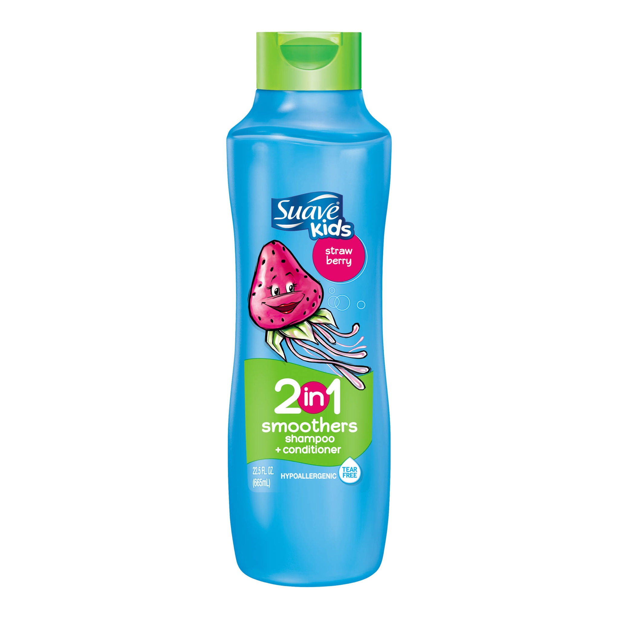 แชมพูผสมครีมนวดผมสำหรับเด็ก Suave Kids 2-in-1 Smoothers Shampoo + Conditioner (Strawberry)