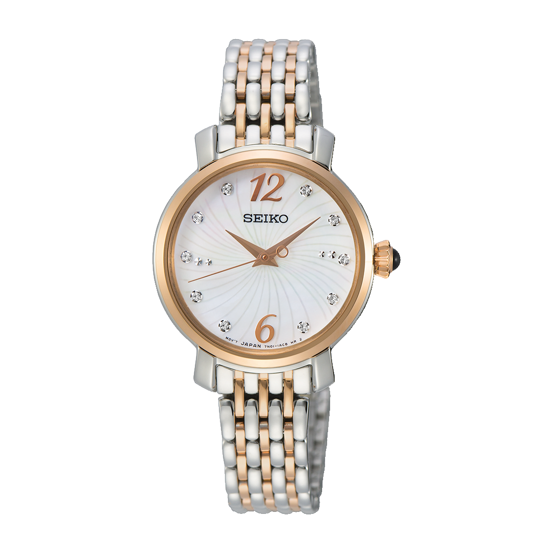 Karnvera Shop นาฬิกาข้อมือผู้หญิง Seiko Quartz SRZ524P1 Analog Women's Watch