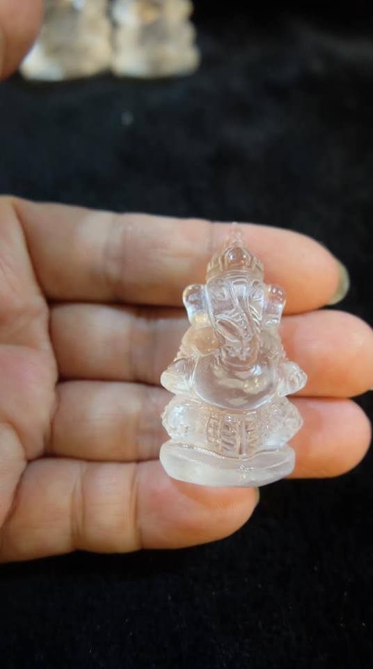 พระพิฆเนศ แกะสลักจากโป่งข่าม (สูง2นิ้ว) (ขายปลีก ขายส่ง)