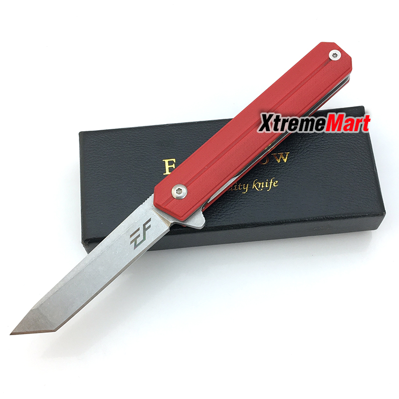 มีดพับ Eafengrow EF65 ด้ามแดง 58-60HRC D2 Blade G10 Handle Folding knife Survival Camping tool tactical edc outdoor