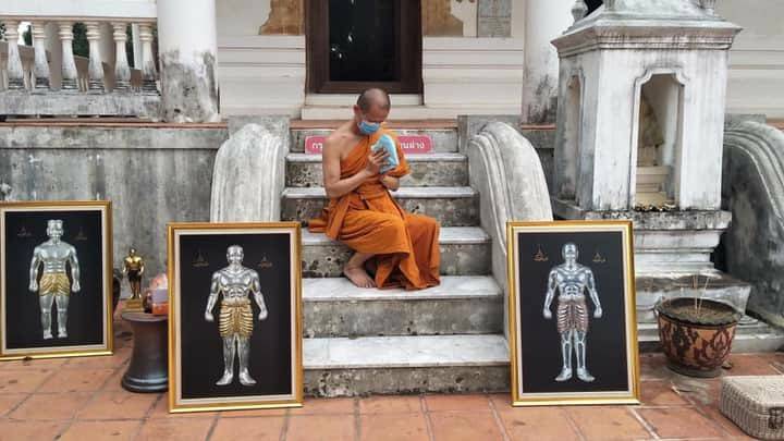 หุ่นพยนต์ พรายมงคล (ขนาดตั้งบูชา ฐานกว้าง4นิ้ว สูง12.5 นิ้ว) ปี2563 #รับประกันแท้ - หลวงพ่อเล็ก วัดท่าขนุน