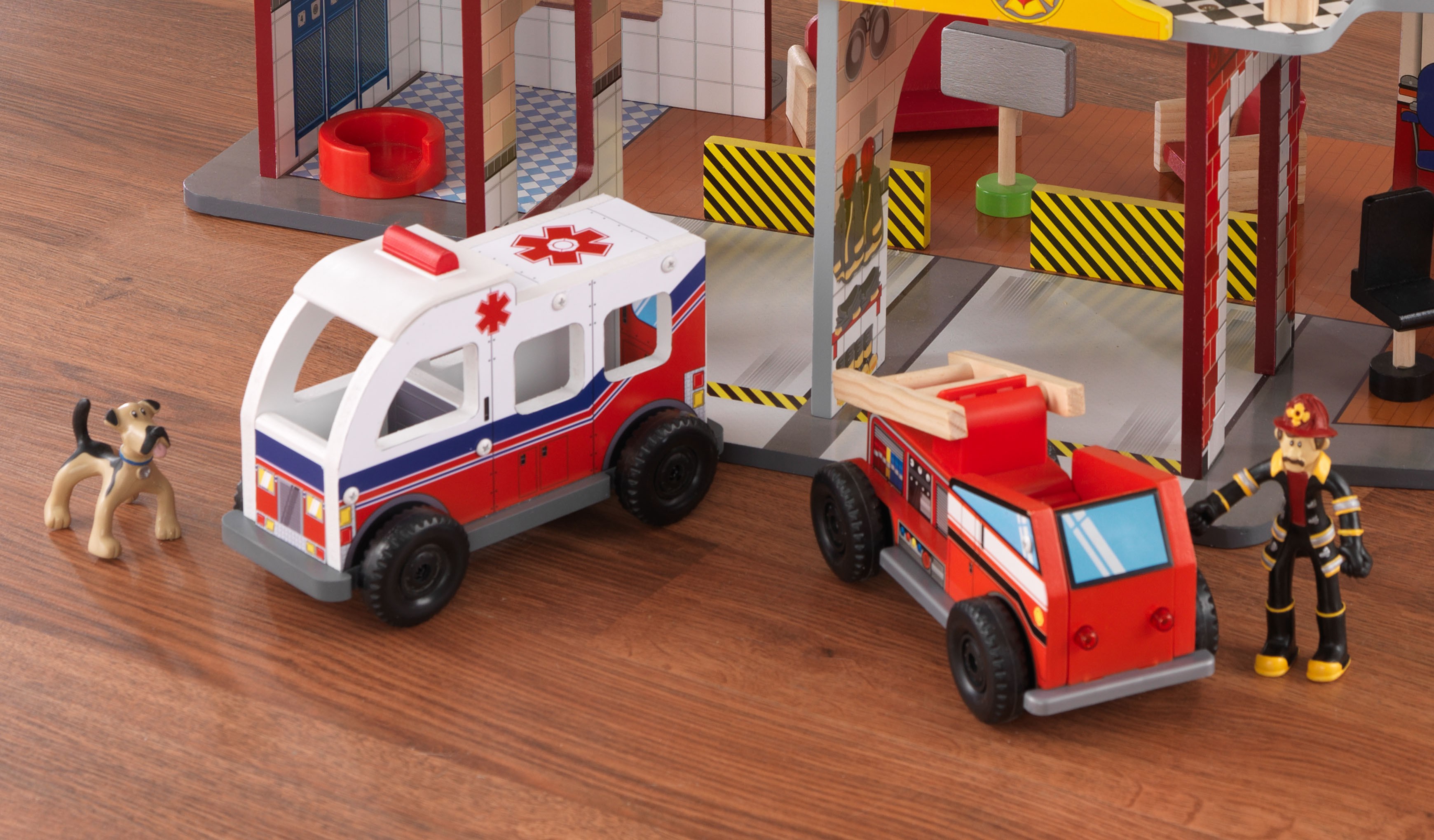 สถานีดับเพลิงจำลอง KidKraft Deluxe Fire Rescue Set