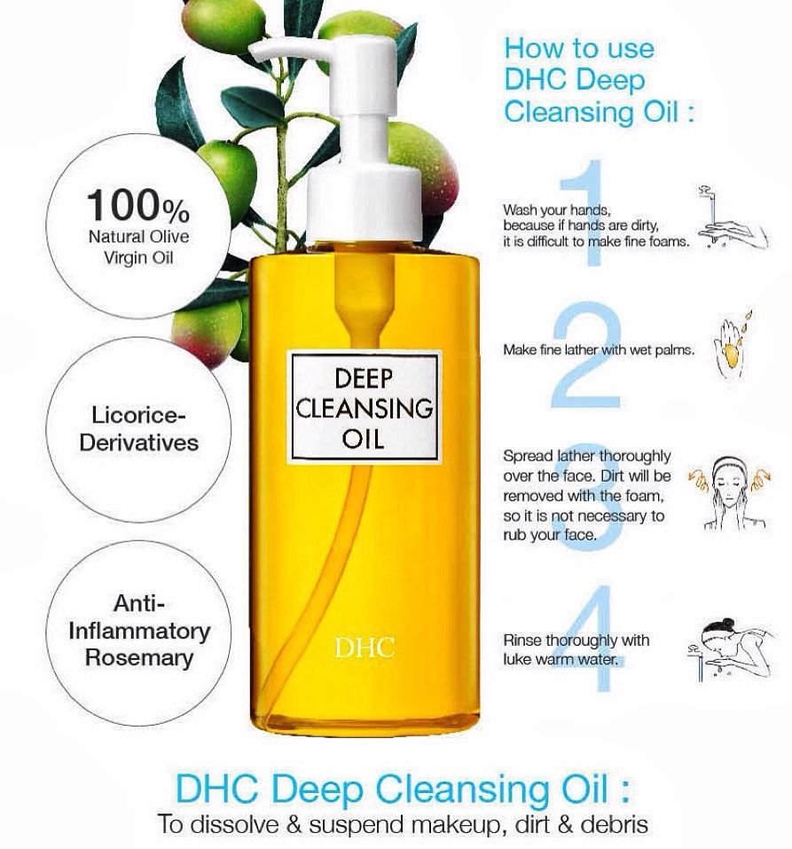 (150mL) DHC Deep Cleansing Oil ส่วนผสมหลักจากน้ำมันมะกอกบริสุทธิ์ และชะล้างออกได้อย่างง่ายดายด้วยน้ำ ไม่ว่าจะเป็นเมคอัพที่ติดทนนานหรือความมัน