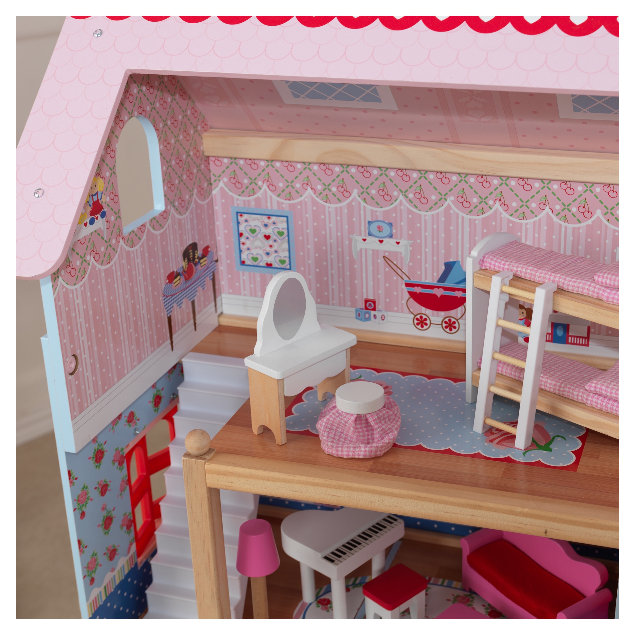 บ้านตุ๊กตาแสนอ่อนหวานขนาดกระทัดรัด Kidkraft Chelsea Doll Cottage
