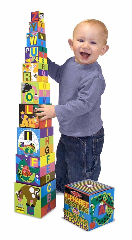 ชุดกล่องกิจกรรมเรียงตั้งสุดน่ารัก Melissa & Doug Nesting & Stacking Blocks (Alphabet)