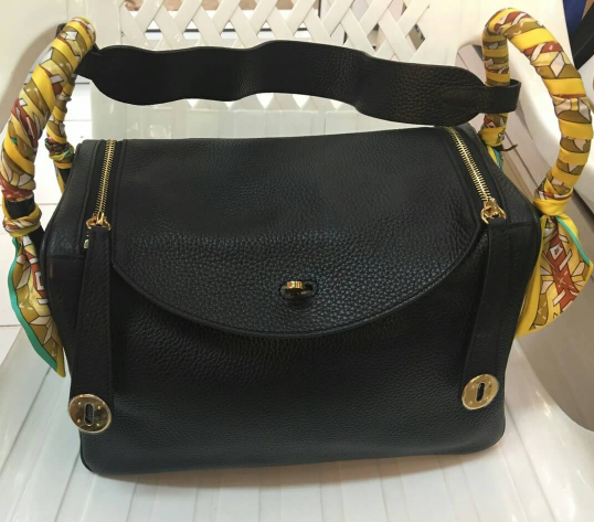 กระเป่า hm lindy togo leather 30 cm สีเทาน้ำตาล etoupe และสีอื่นๆ