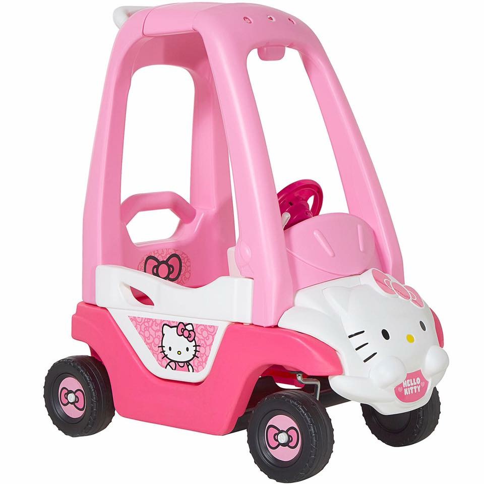 รถขาไถสำหรับเด็ก Dynacraft Hello Kitty Foot to Floor Push Car