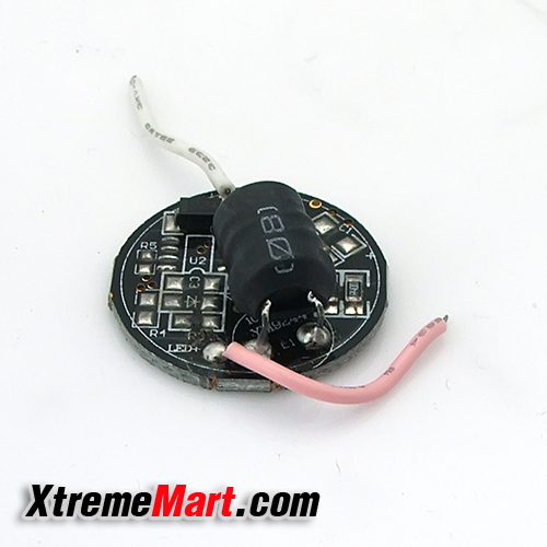 วงจรสำหรับไฟฉาย Regulated CV/CC LED Driver Circuit Board for Cree MC-E/SSC P7 Emitters (8.4V Max Input)