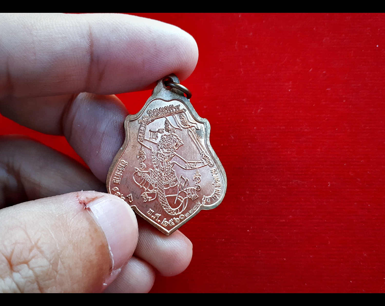 เหรียญโล่ หลวงพ่อกวย วัดโฆสิตามราม หลังยันต์ครูหนุมานเชิญธง รุ่นแรงครู 2560 เนื้อทองแดงปัดเงา #รับประกันแท้