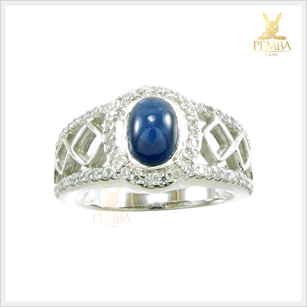 แหวนไพลินกาญ ทรงหลังเบี้ย หายาก เสริมเสน่ห์ใส่ประดับนิ้วเก๋ๆ แหวนพลอยแท้