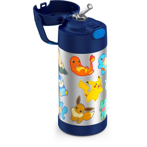 กระติกน้ำสเตนเลสรักษาอุณหภูมิ Thermos Pokemon FUNtainer Vacuum Insulated Stainless Steel Bottle 12OZ with Bali Handle (2022)