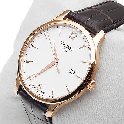 Tissot Men's Quartz Watch with White Dial Analogue Display - T063.610.36.037.00