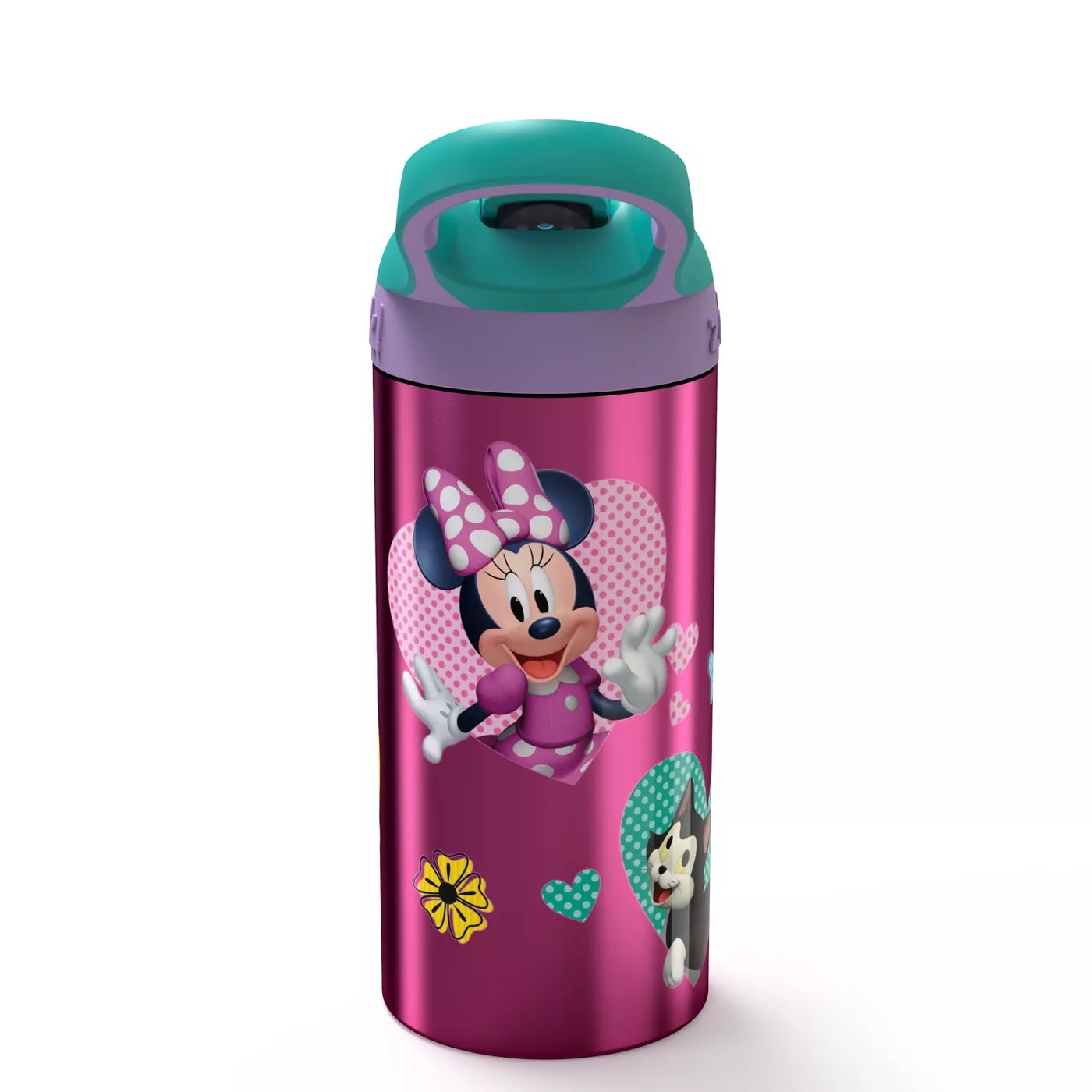 กระติกน้ำเสตนเลสสำหรับเด็ก Zak! Disney Minnie Mouse 19.5 Oz. Stainless Steel Water Bottle