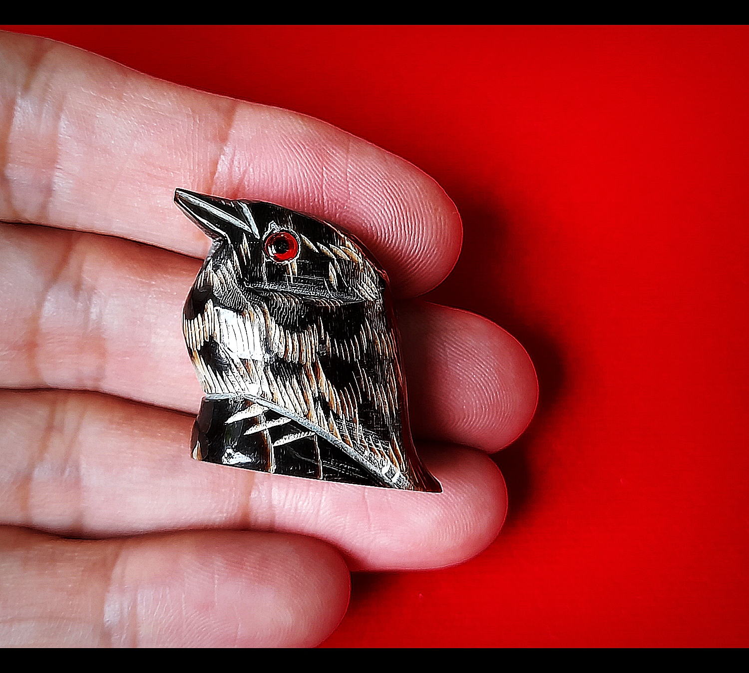 พญานกคุ้ม (แกะสลักจากเขาควายแท้) วัดโฆสิตาราม(วัดบ้านแค) จ.ชัยนาท ปี2556 - #สร้างและปลุกเสกจากวัดโฆสิตาราม #รับประกันแท้