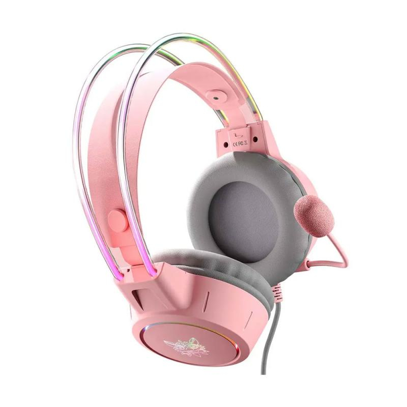 หูฟังเกมมิ่ง Onikuma Gaming Headset X15 Pro RGB 3.5 Cat Ear Pink / Black