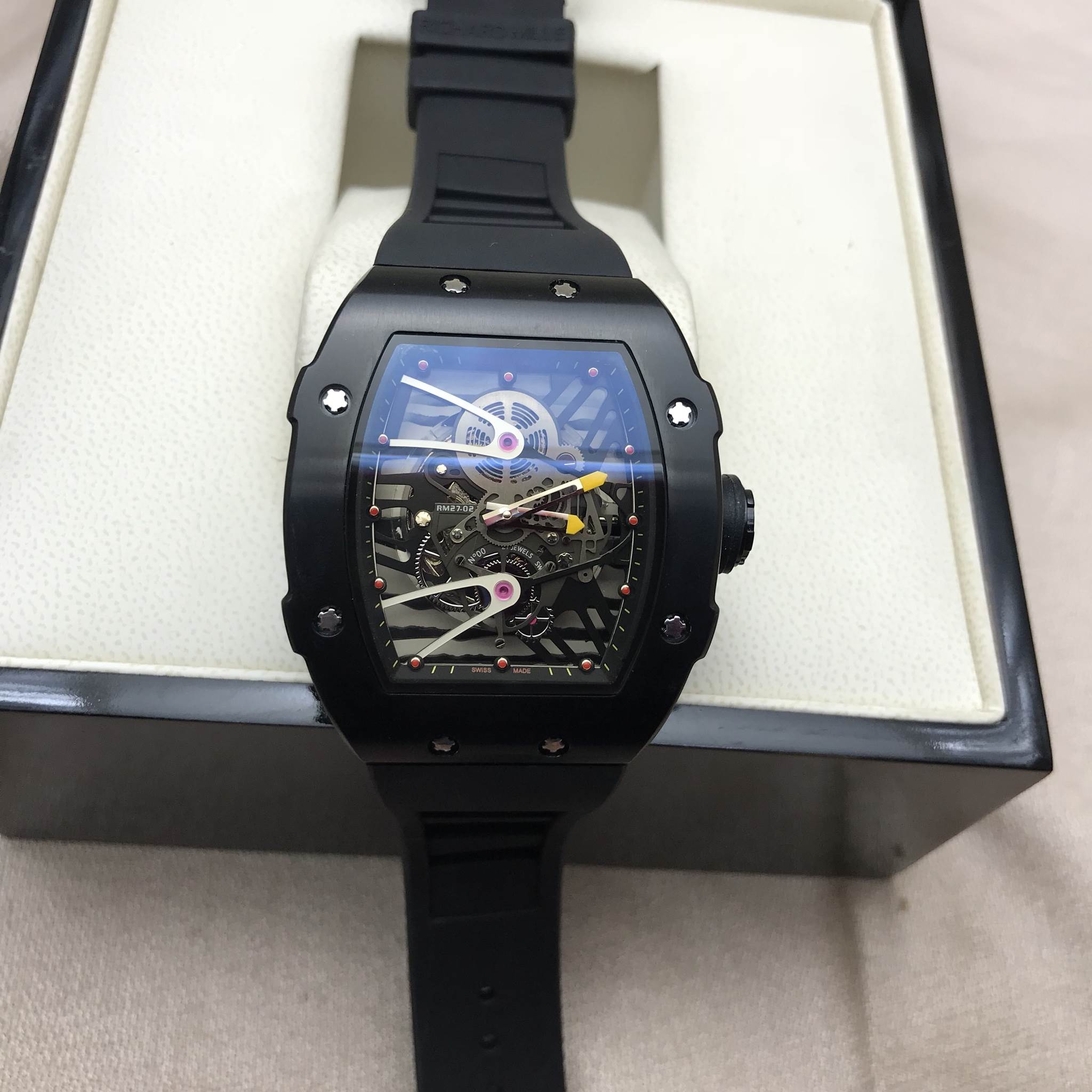 นาฬิกา Richard Mille RM027-02 Rafael Nadal Tourbillion งาน Mirror Swiss