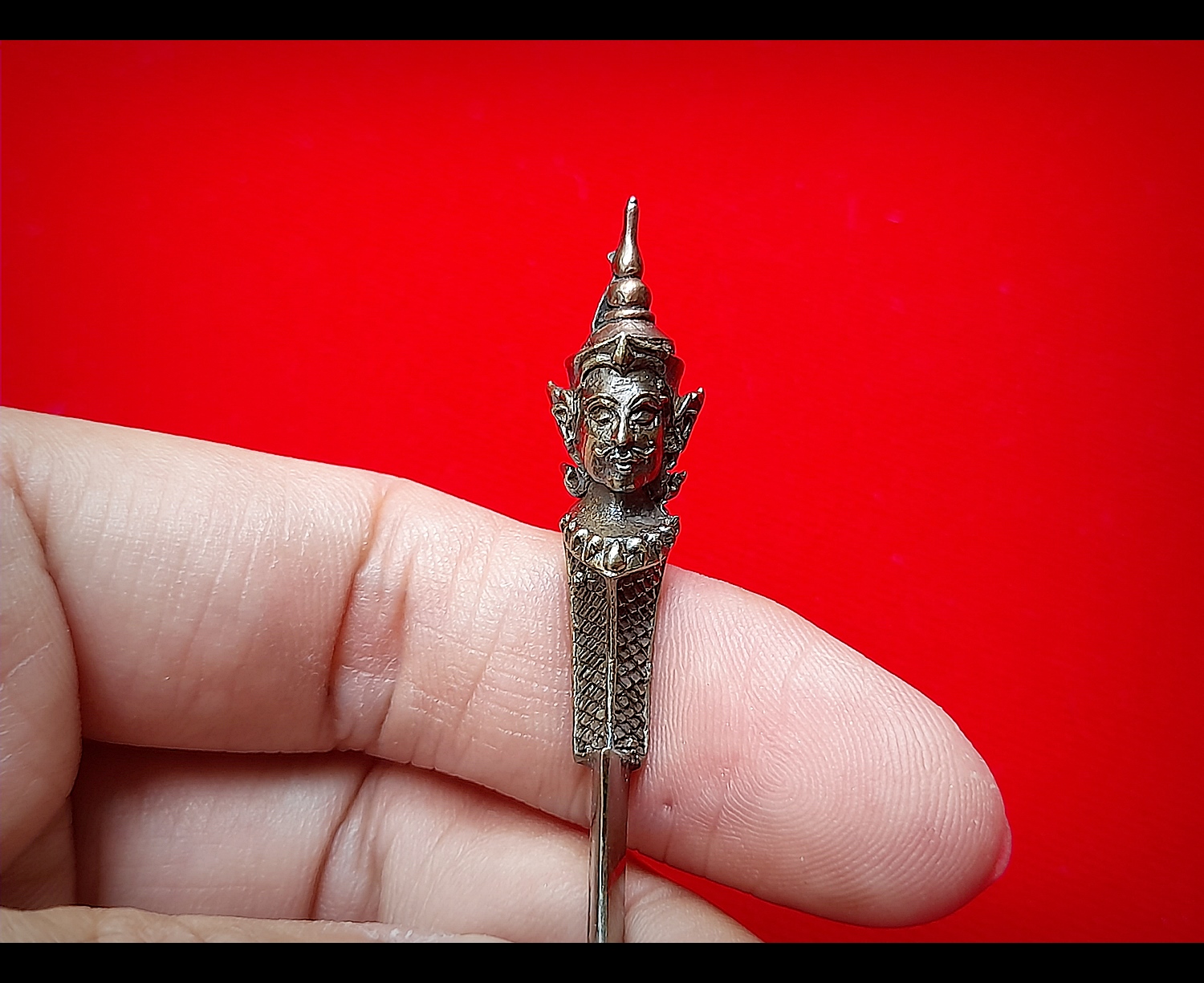 มีดหมอท้าววิรูปักษ์ (ท้าววิรูปักษ์ เทวดาผู้เป็นใหญปกครองพญานาค) หล่อนำฤกษ์ เนื้อสัตตะโลหะ (พิเศษ(เฉพาะหล่อนำฤกษ์)) ปี2564 #รับประกันแท้ - หลวงพ่อหนุน วัดพุทธโมกข์