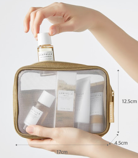 (Exp06/23) SKIN1004 Madagascar Centella Travel Kit ชุดเซท 5 ชิ้น ขนาดพกพาพร้อมกระเป่า อัดแน่นด้วยสารบำรุง Centella ครบขั้นตอนตั้งแต่ Light Cleansing Oil, Ampoule Foam, Toning Toner, Ampoule, Soothing Cream