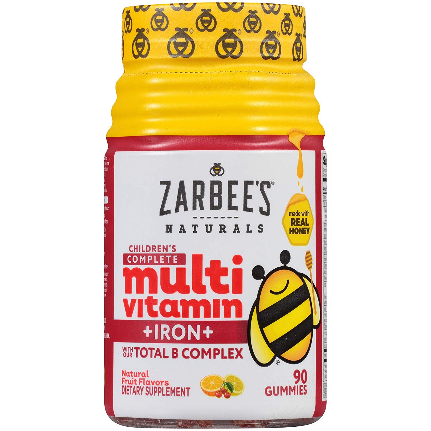 วิตามินรวมชนิดกัมมี่สำหรับเด็ก Zarbee’s Naturals Children’s COMPLETE Multivitamin +IRON+ with our Total B Complex