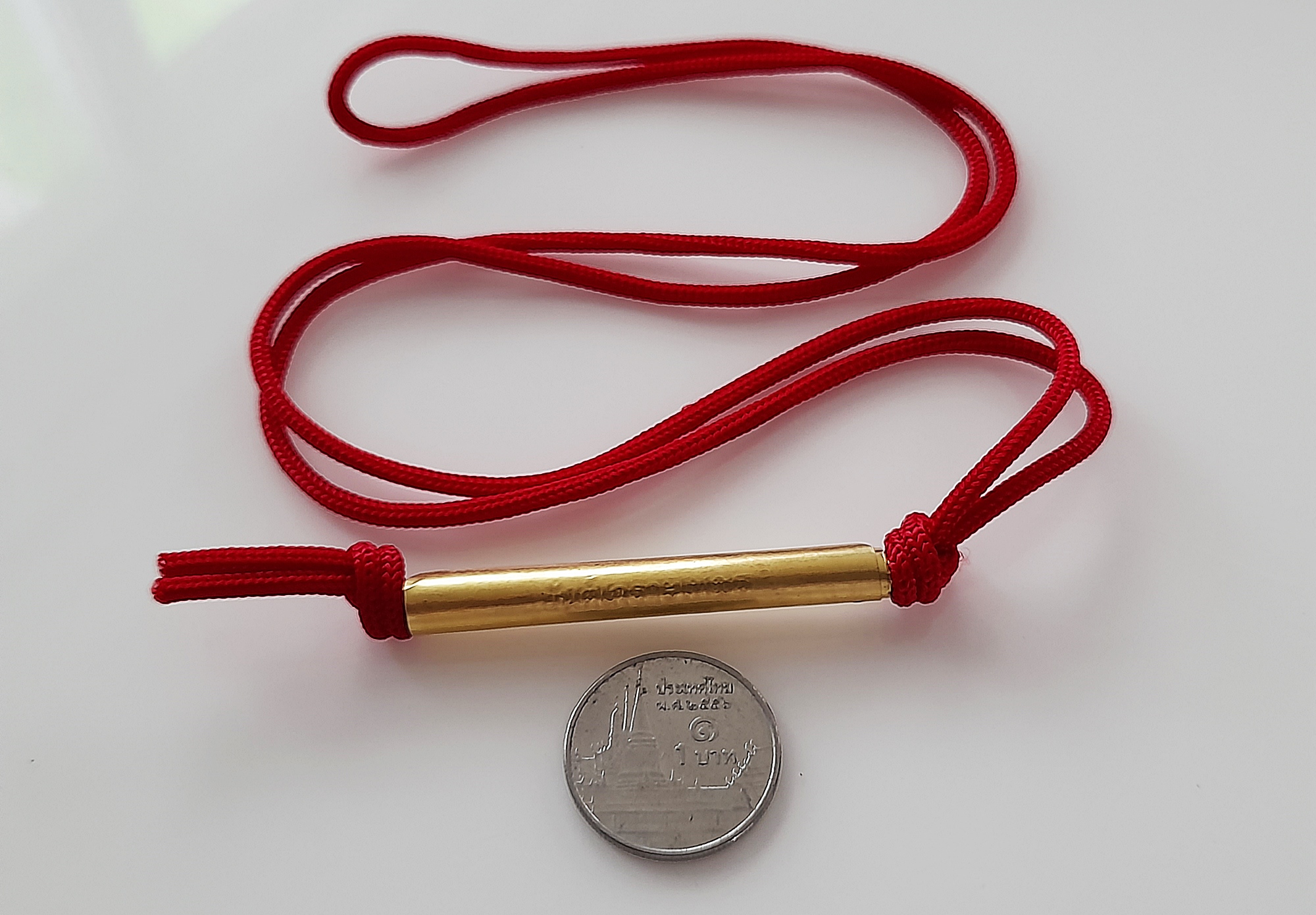 ตะกรุดยันต์เกราะเพชร เชือกแดง ปี2562 #รับประกันแท้ (เข้าพิธีเสาร์5 วัดท่าซุง)