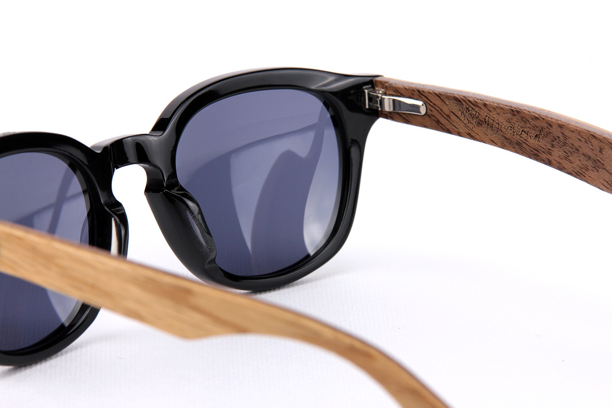 แว่นกันแดดขาไม้ Weekend Duet Collection Tokyo Black (Light)