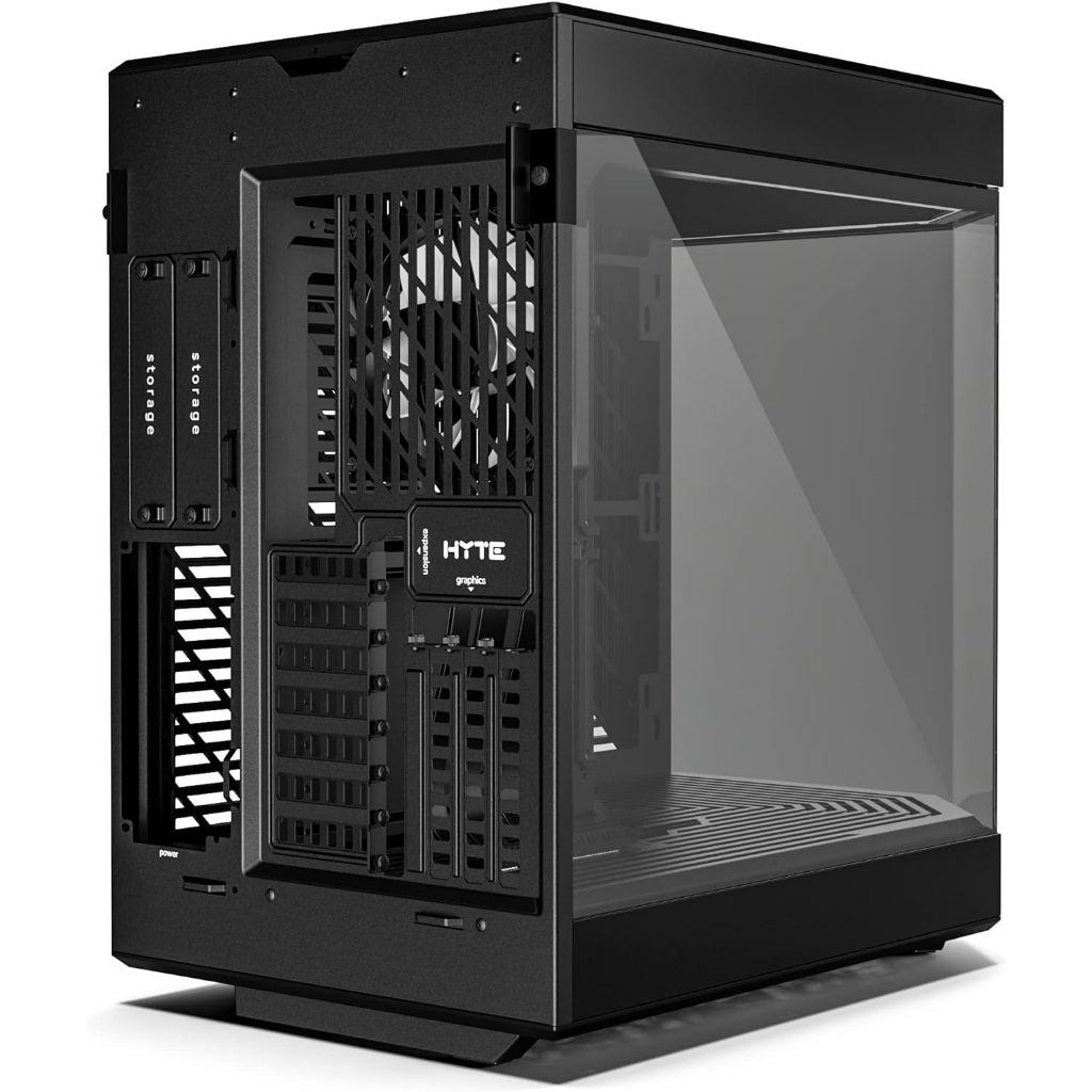 HYTE Y60 Modern Aesthetic Dual Chamber Panoramic Tempered Glass Mid-Tower ATX Computer Gaming Case with PCIE 4.0 Riser