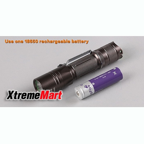 ไฟฉาย SupFire A6 high power rechargeable tactical handle led flashlight (BLACK)