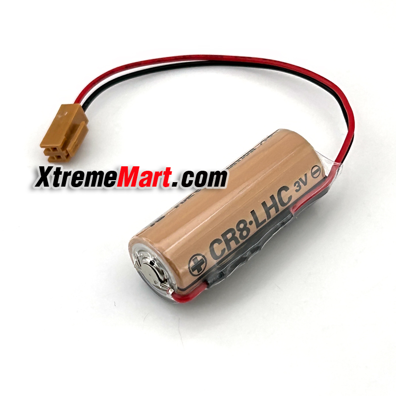 แบตเตอรี่ FDK FUJI CR8 LHC 3V มีตัวต้านทาน (ขั้วสีน้ำตาล) CR17450SE BR-A Lithium Battery