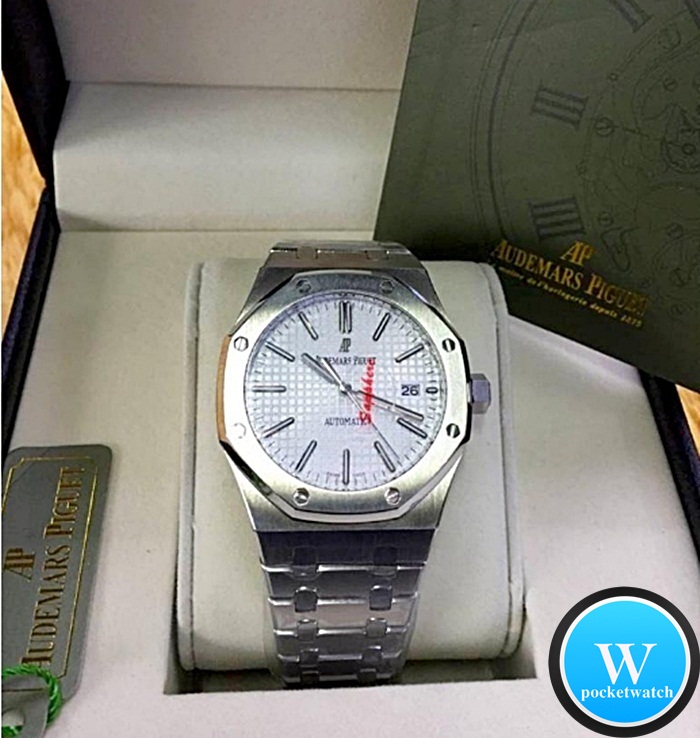 นาฬิกา Audemars Piguet Royal Oak 15400 แสตนเลสแท้ หน้าขาว