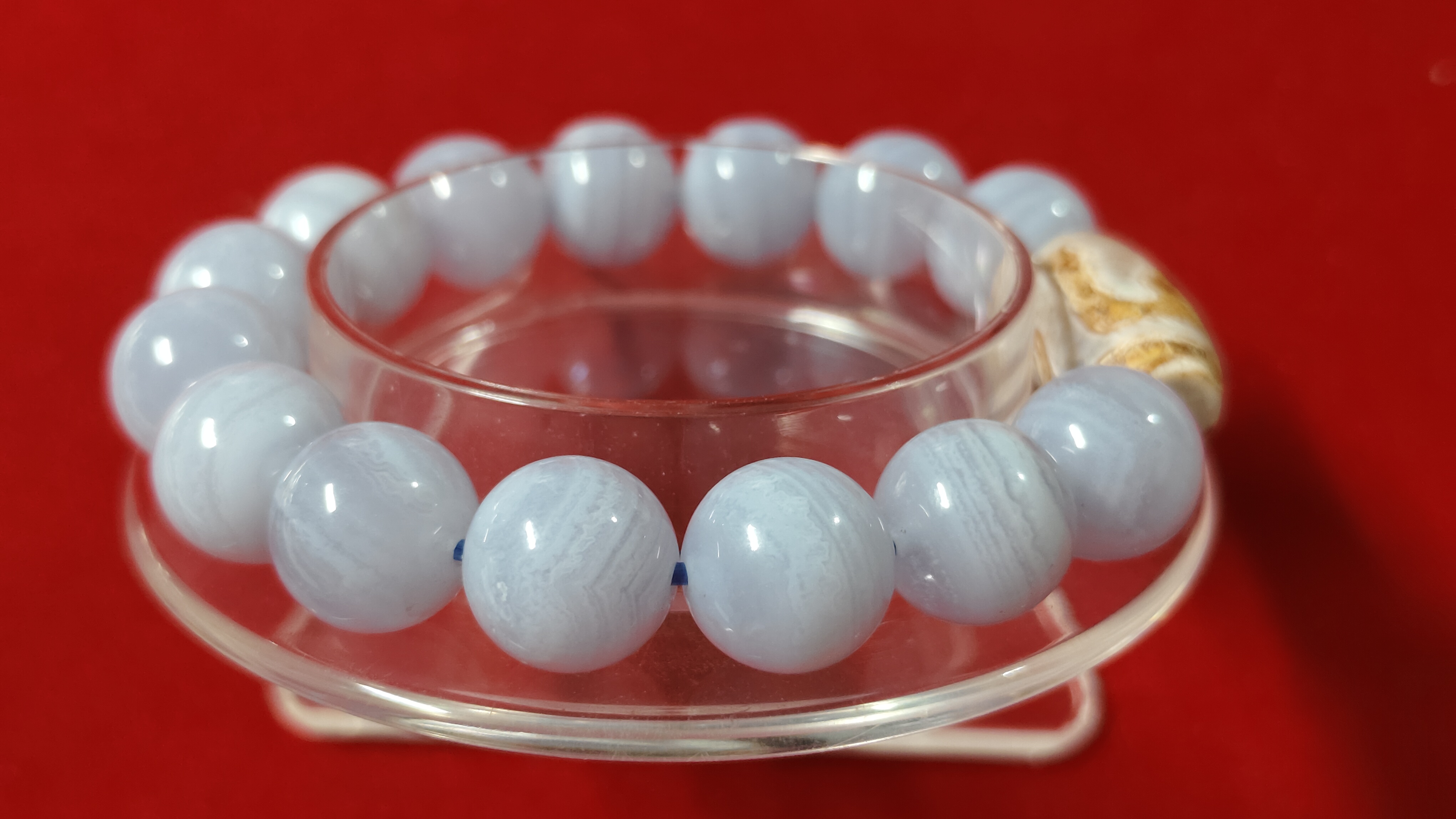 #ข้อมือหินทิเบต-บลูเลซอาเกตรหัสbh-0046