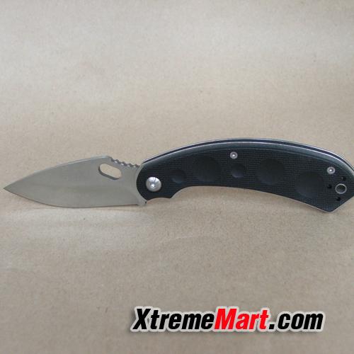 มีดพับ 5.11 Folding knife, 440Cplain edge,satin finish,G10 handle W/ pocket clip&lanyard hole