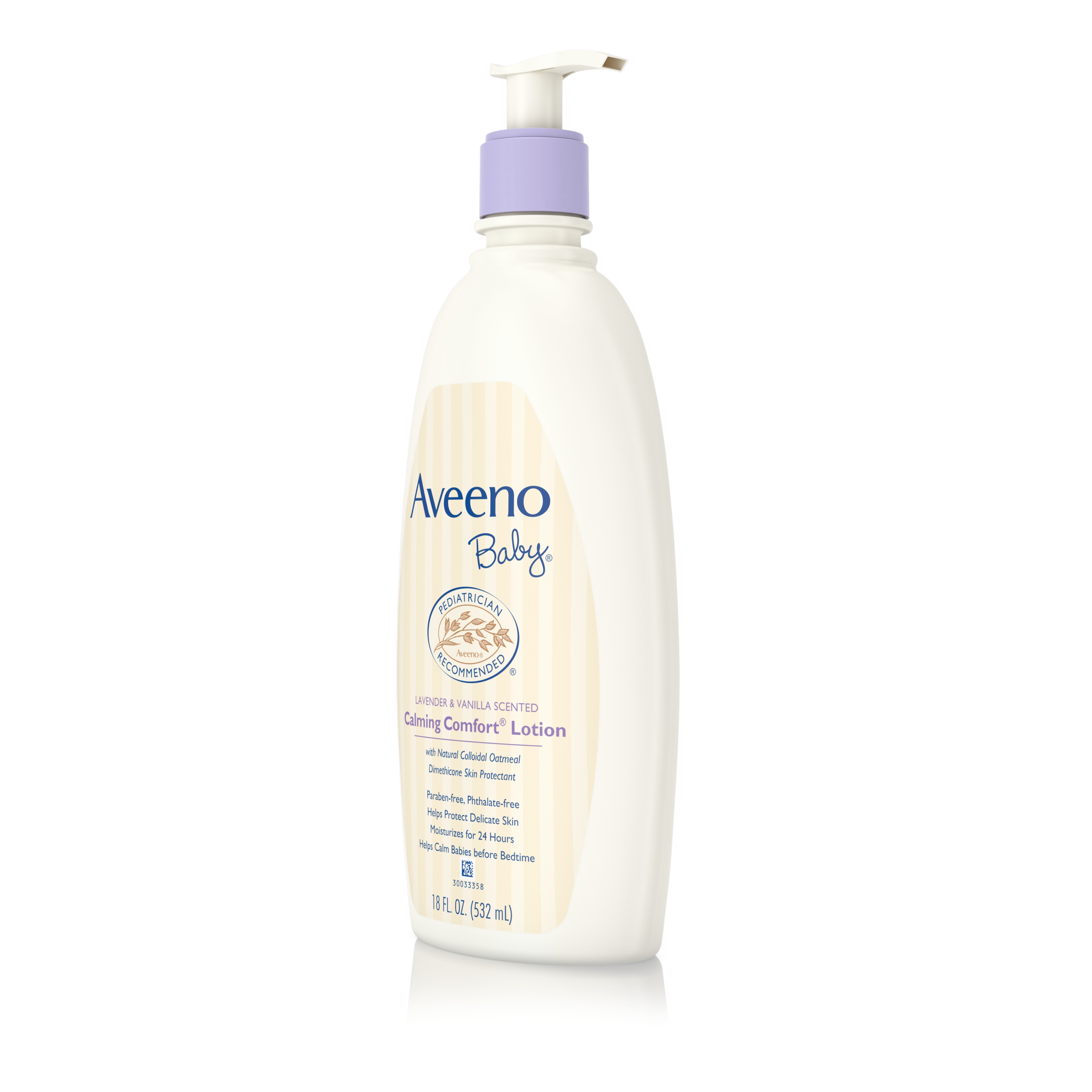 โลชั่นบำรุงผิวจากส่วนผสมของธรรมชาติ Aveeno Baby Calming Comfort Lotion - Lavender & Vanilla