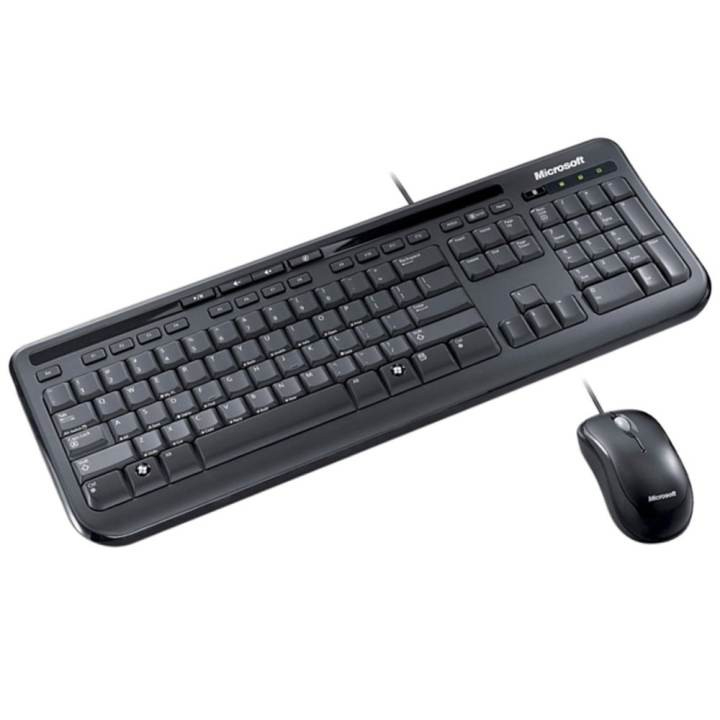(TH/EN) Microsoft Wired Desktop 600 - Keyboard and Mouse คีย์บอร์ด และ เม้าส์ ออฟฟิศ