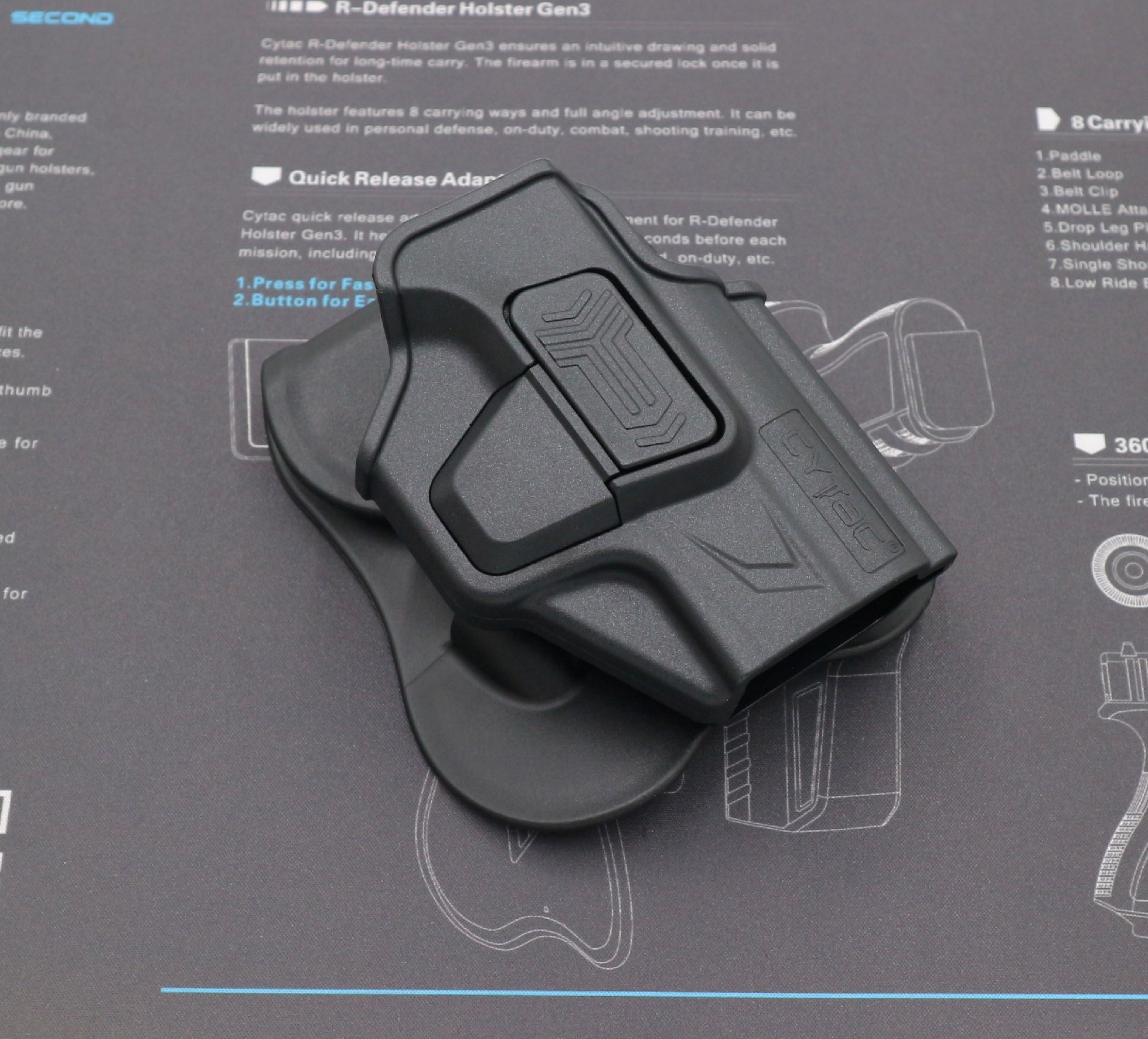 CYTAC thailand ซองพกนอก SpringfieId Hellcat / H11 (ปลดล็อคนิ้วชี้)