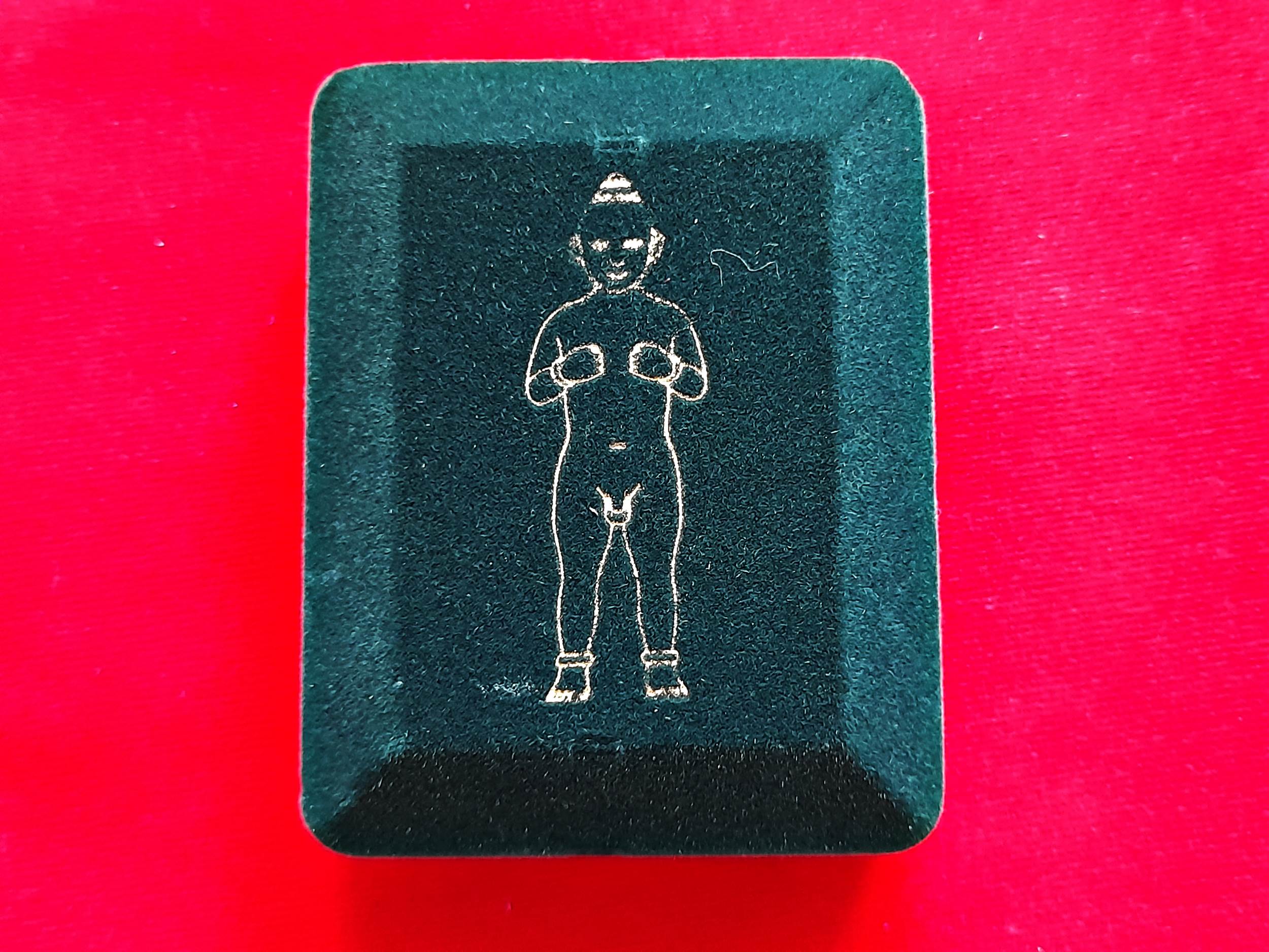 กุมาร หนูนุ้ย (ขนาดพกพา มีกำไลที่ข้อมือ) พิธีใหญ่ รุ่นแรก วัดโมคลาน จ.นครศรีธรรมราช ปี2565 เนื้อโลหะบรอนซ์ ชุบเงิน งานระดับจิ้วเวอร์รี่ #รับประกันแท้ - (แถมของพิเศษเสกในพิธี ลูกปัดมหาเสน่ห์+ดอกบานไม่รู้โรย)