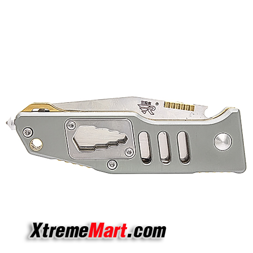 มีดพับ มีดพับเอนกประสงค์ Sanrenmu 7046LTX-LKR-T3 Stainless Steel Folding Knife (ด้ามสีเงิน)