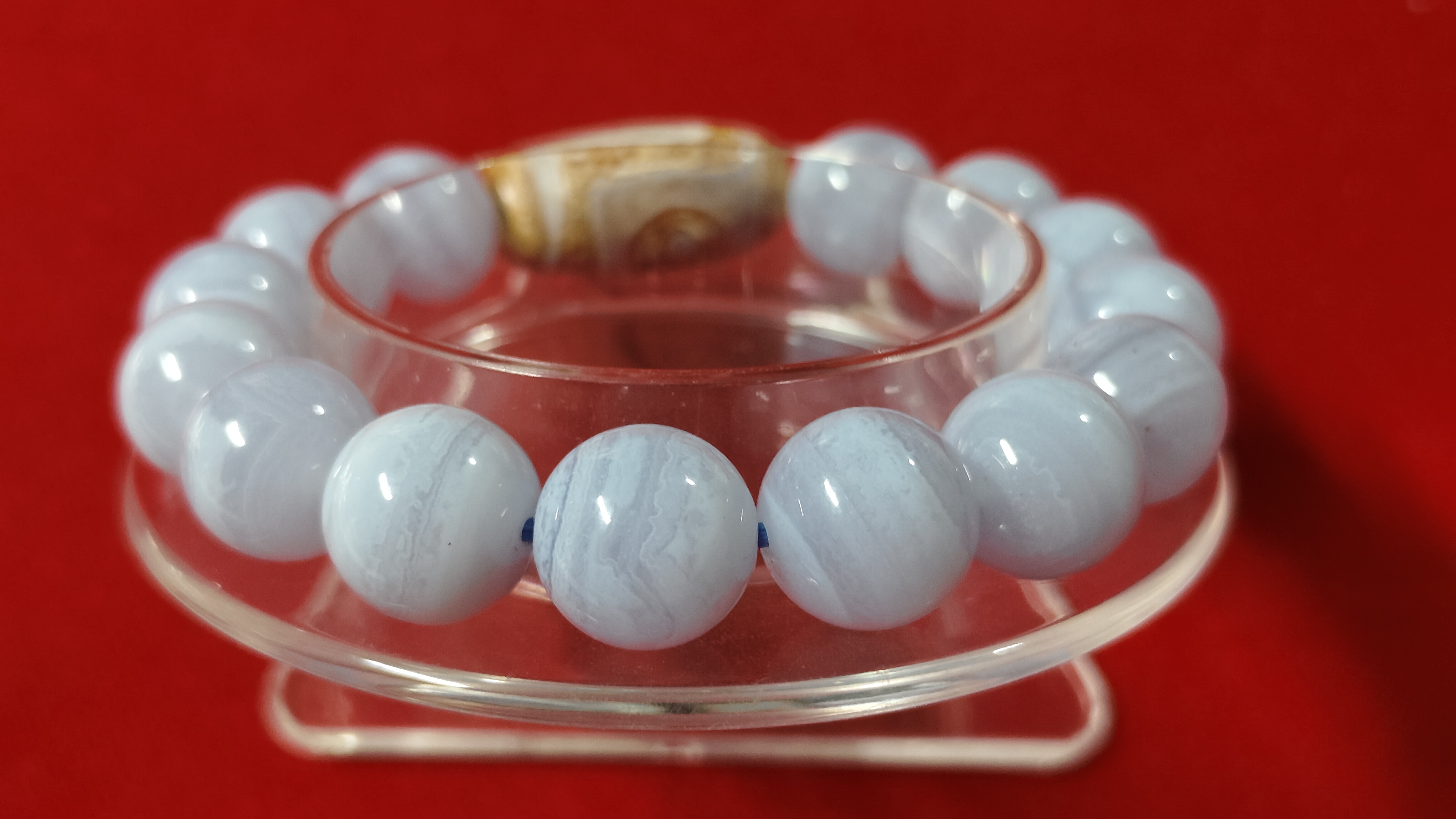 #ข้อมือหินทิเบต-บลูเลซอาเกตรหัสbh-0046