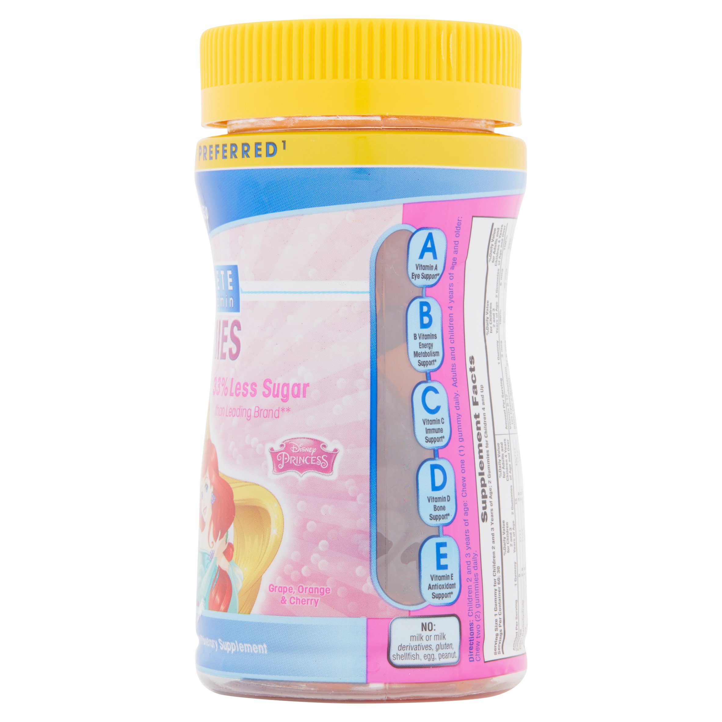 วิตามินรวมชนิดเคี้ยวหนึบสำหรับเด็ก NatureSmart Disney Princess Complete Multi-Vitamin Gummies