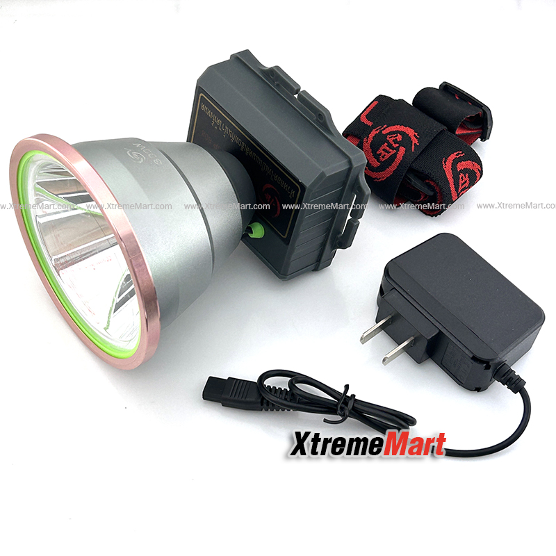 ไฟฉายคาดหัว HD-300W หลอด LED 2000 ลูเมนส์ แสงพุ่ง แรงไกล Rechargable HeadLamp
