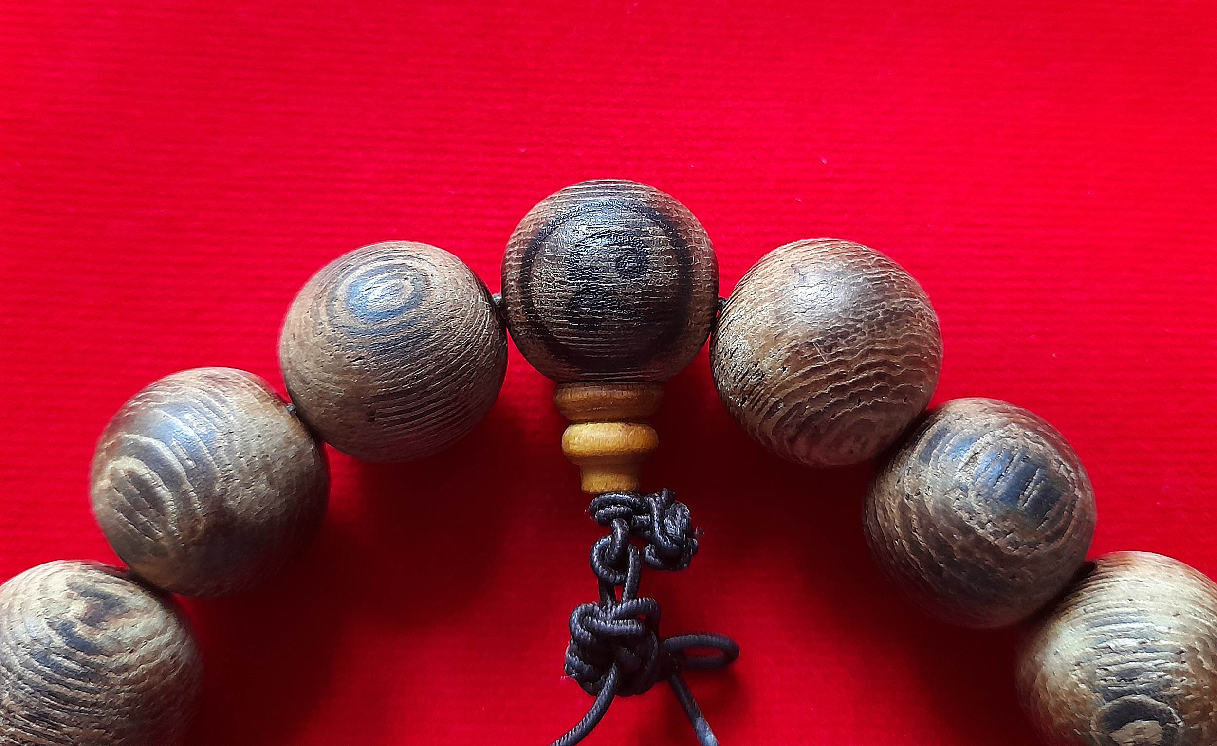 ประคำข้อมือ ยันต์ นะโมตาบอด (15เม็ด) เนื้อไม้โพธิ์จากประเทศอินเดีย ปี2563 #รับประกันแท้